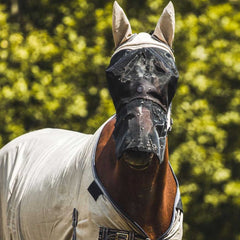 BR Fly Mask Classic Gold/Black insect mask