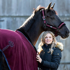 BR fleece blanket Mauve Wine