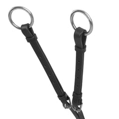 Acavallo® 5-point kožni pršnjak tamno crni